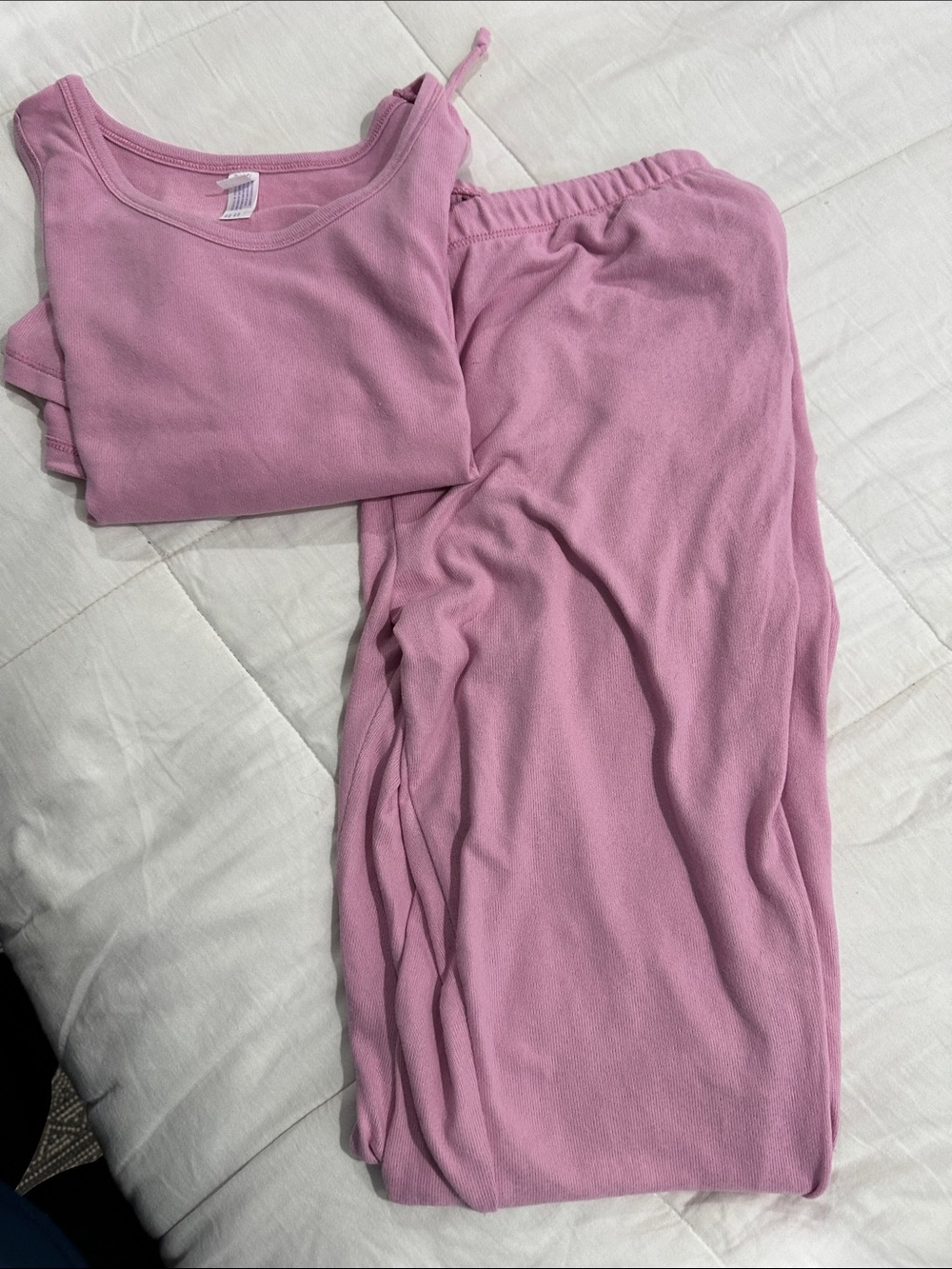 Stars Above Rose Pink Ribbed Tank - Picture 3 of 3